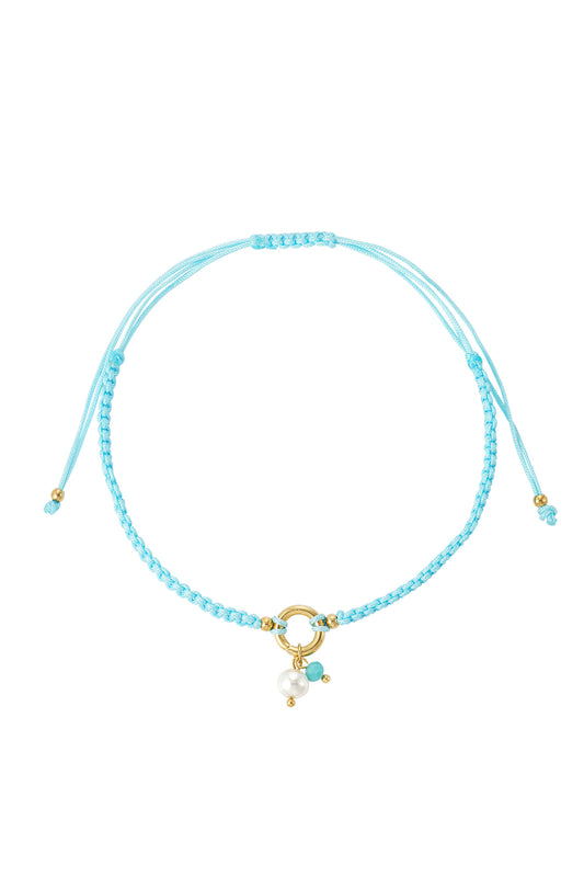 Bracelet Lou (poignet et cheville) bleu