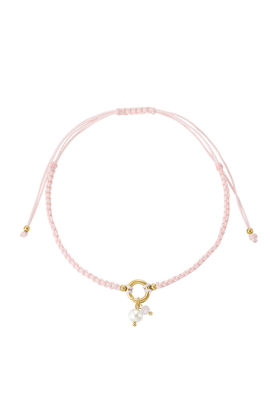 Bracelet Lou (poignet et cheville) rose