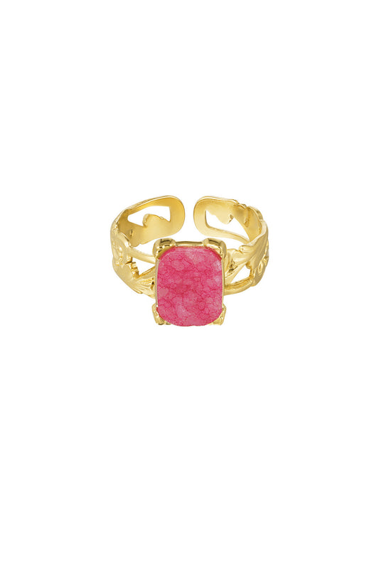 Bague Soraya DORÉE rose