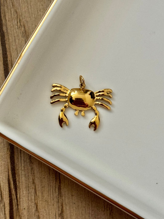 Charm crabe DORÉ