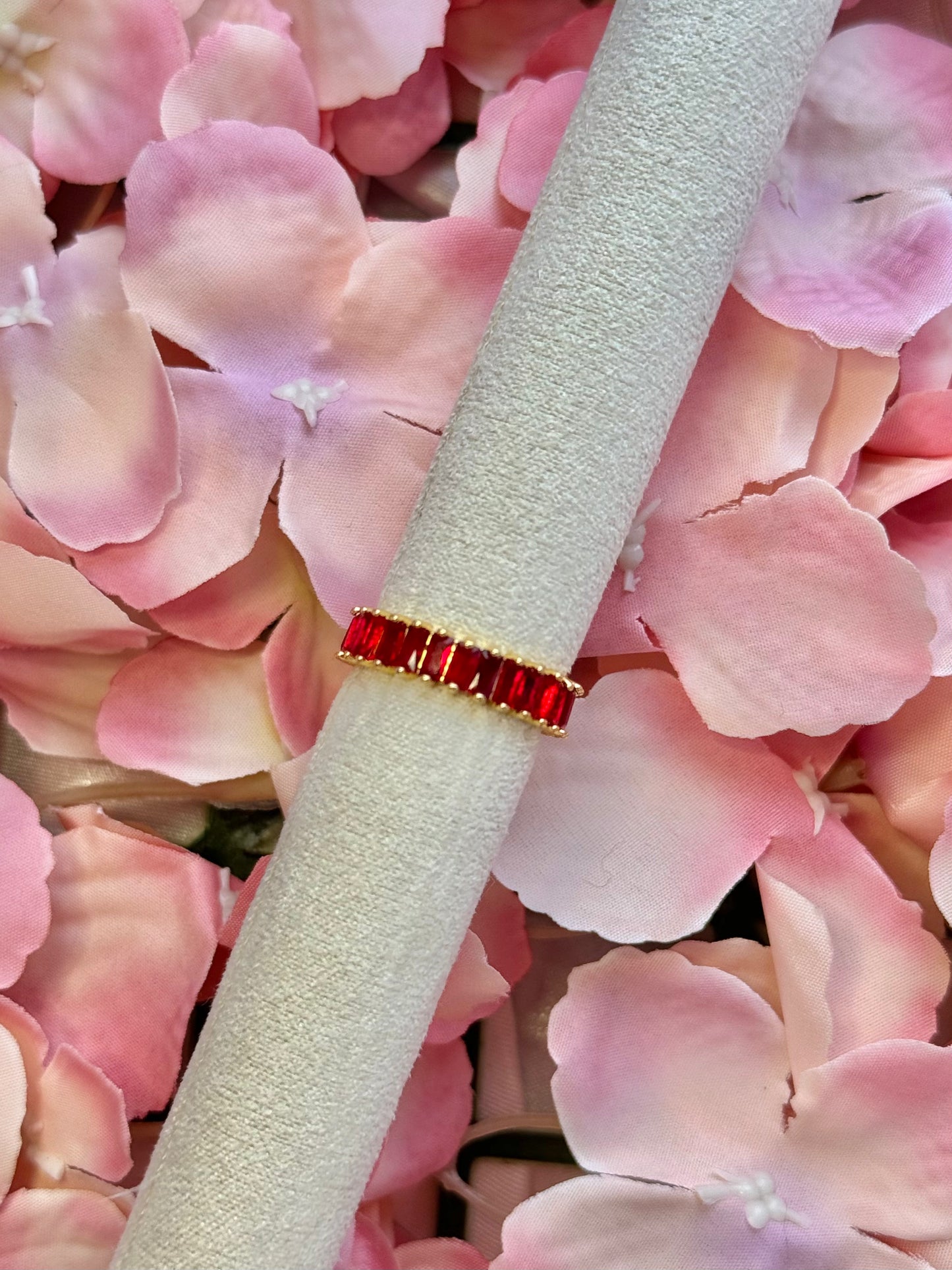 Bague Elisa DORÉ rouge